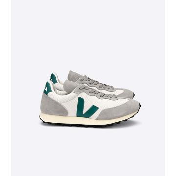 Veja RIO BRANCO HEXAMESH Women's Running Shoes Grey/Green | NZ 429MQZ